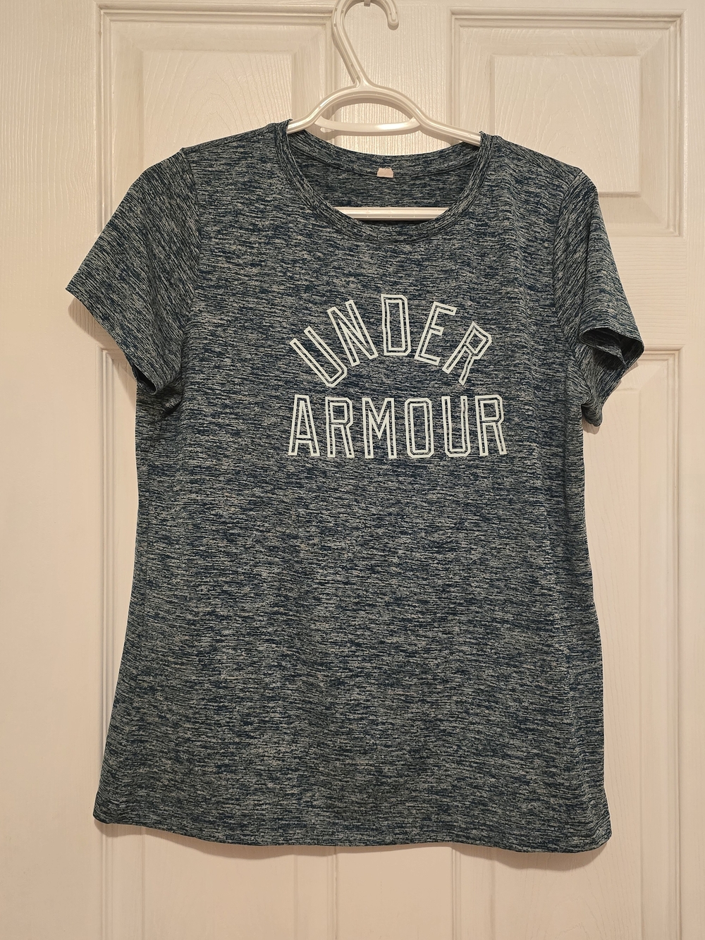 Under Armour Women's Heathered Navy Short Sleeve Tee